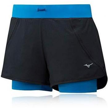 Mizuno Damen Impulse Core Sportshorts schwarz/blau – XS