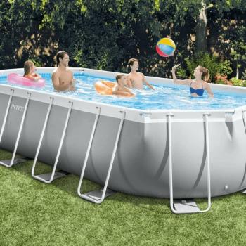 Intex Set Piscina Ovale 610x305x122 cm