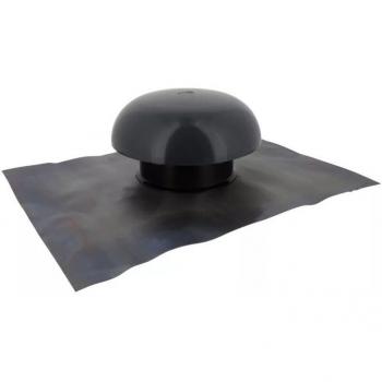Chapeau de ventilation en gris anthracite Ø125 mm – modèle CDT12 (Nicoll)