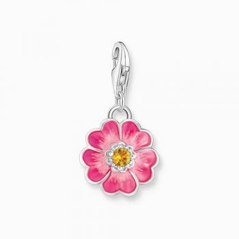 Sterling Silver Pink Blossom Enamel Token – TS 2208-496-7