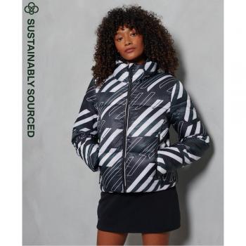 Piumino Sportstyle Statement da Donna Superdry Nera XS