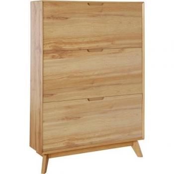 „Pandrup“ Schuhregal, 3 Klappen, Platz für 24 Paare, 125 cm hoch