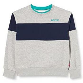 Hellgraues Kinder-Sweatshirt von Levi's mit Colorblock