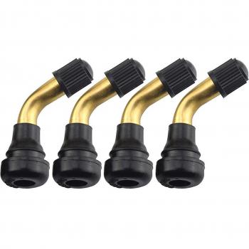 4 valves de pneus à angle droit en caoutchouc et laiton pour scooter électrique