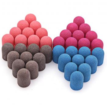 Nail Drill Sanding Band Caps 150# for Manicure and Pedicure