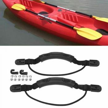 Bungee Cord Carry Handle Screws for Canoe and Boat (2 Sets)