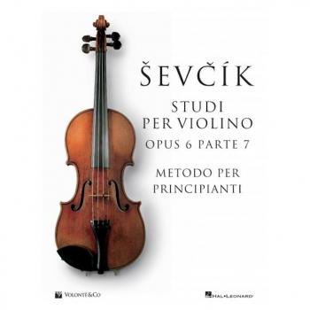Sevcik violin studies Opus 6 Part 7. Ediz. italiana