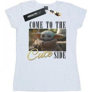 T-shirt Star Wars Mandalorian Femme Côté Mignon XXL Blanc