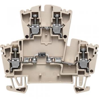 Morsettiera scollegamento Weidmüller WTR 2.5 D+ Beige 25 pz