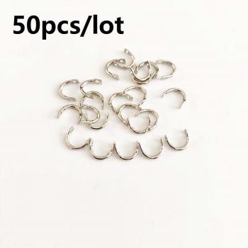 Señuelo U‑Giratorio 5x7 mm (Plata) – Lote de 50 a 100 artículos