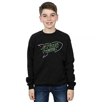 Sweatshirt noir Toy Story Pizza Planet pour garçons 12-13 ans