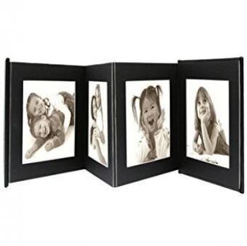 Caja Leporello 8x13x18 de Cuero Negro DEKNUDT