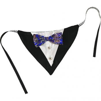 Dog Cat Wedding Suit Bandana with Bow Tie