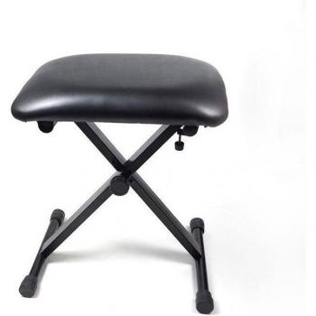 Taburete plegable para piano de PU, 5 niveles de ajuste, capacidad de 100 kg, dimensiones 40x30 cm