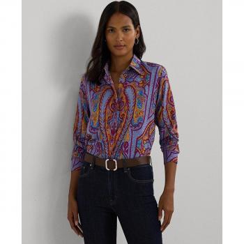 Estampado Cachemira en Camisa de Manga Larga – Lauren