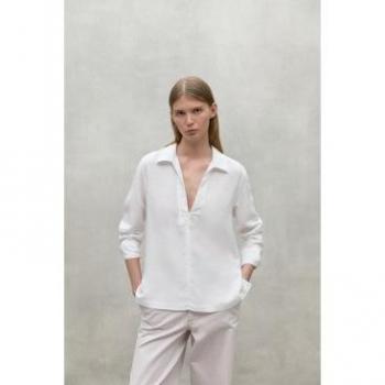 Camicia a Maniche Lunghe Ecoalf Vega Bianca XS