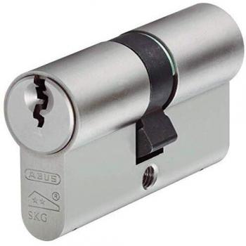ABUS E60NP 35mm Euro Double Bitted Cylinder Nickel Pearl