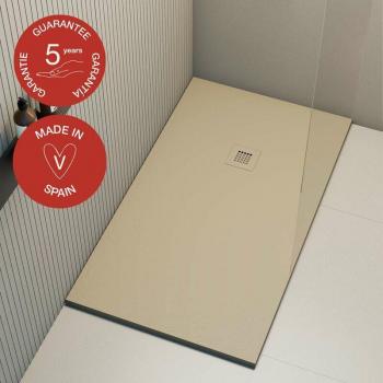 Plato de douche extraplat beige 80x140 cm