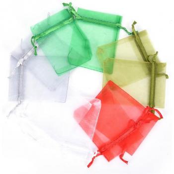 Bolsas de Organza para Embalaje 50 Unidades 7x9 8x10 10x12 cm
