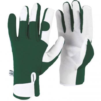 Kew Gardens {Spear & Jackson} Leather Palm Green Medium Gloves (Pair)