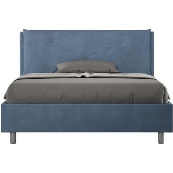 Soffiato Letto Francese Blu 140x190, senza rete