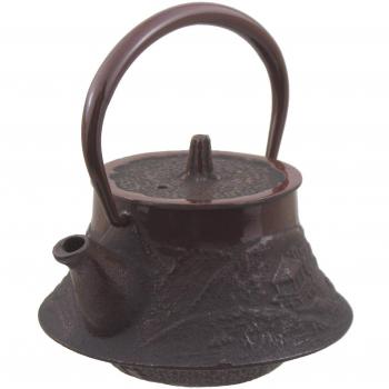 Nagao & Tsubame‑Sanjo Ironware Landscape Teapot (180 ml) – Made in Japan