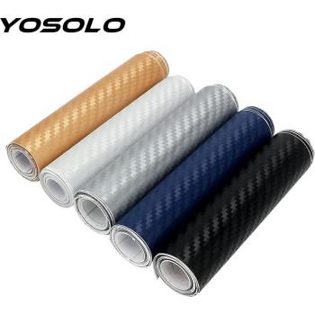 Vinilo Adhesivo de Fibra de Carbono YOSOLO 10cm x 127cm