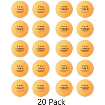 TARKSN 3-Star Ping Pong Training Balls, 10 Pack, 40+mm