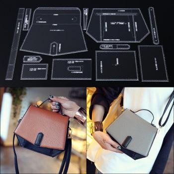 Couture bricolage cuir pochoir 22 × 17 × 8 cm