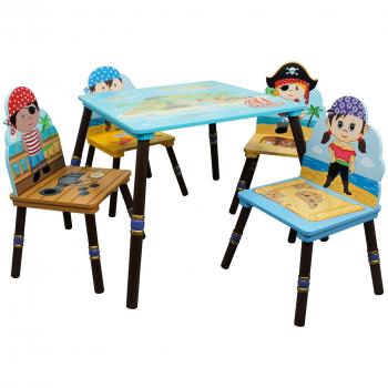 Puzzle di Mobili Legno per Bambini – Set Pirata Fantasy – W‑7484A