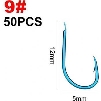 FISH KING 50pcs Freshwater Circle Hook