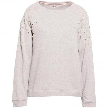 Edc by ESPRIT Damen Sweatshirt 028CC1J006, Grau (Light Grey 5 044)