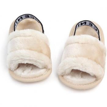Chaussons bébé doux pour premiers pas avec élastique