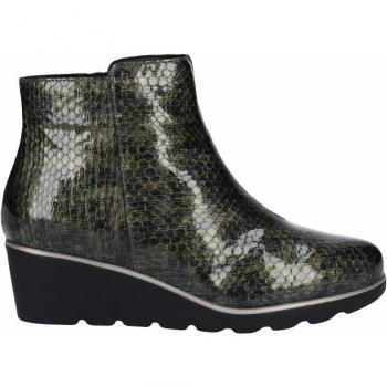 Botines D'Chicas de piel con cuña para mujer