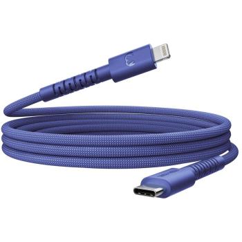 Cable Fresh'n Rebel 2 m USB-C vers Lightning – Bleu Authentique