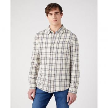 Wrangler Camicia Lunga S White Regolare 1 Tasca