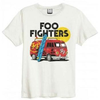 Amplified Foo Fighters Camping‑Tee (Unisex) – Größe XS – Weiß