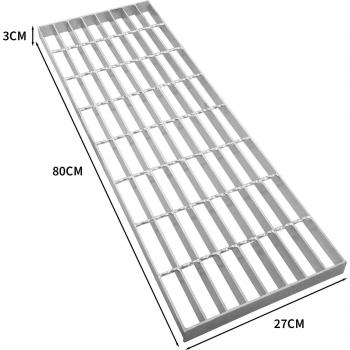 Pannello di drenaggio grondaia in acciaio zincato 800mm x 270mm