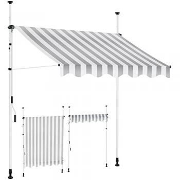 Tettoia per Patio Kesser: Tenda da Sole con Manovella e Morsetti