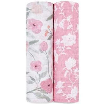 Baumwoll‑Musselin‑Pucktücher (Rosa) – 2er Pack – Aden+Anais ASWC20007