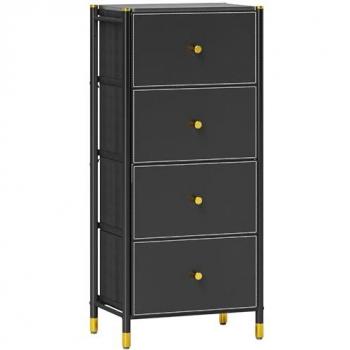 Homcom Rangement 9 Tiroirs Noir