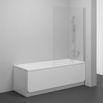Pivotal Shower Curtain Ravak 140x80 cm en Cromo Mate