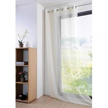 Voilage uni Ecru 135x260 cm