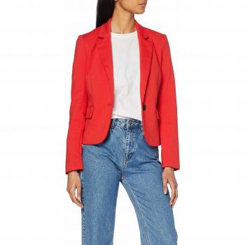 Only Onlkira Blazer L/s Ajustado TLR, Chaqueta para Mujer, Rojo Mars Red, 38