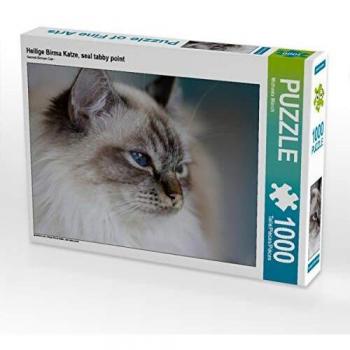 CALVENDO Puzzle Heilige Birma Katze, Seal Tabby Point 1000 Teile Foto-Puzzle