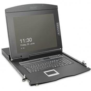Digitus 1-Port KVM – RAL 9005 Noir, 1000:1