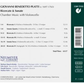 Giovanni Benedetto Platti: Ricercate & Sonate