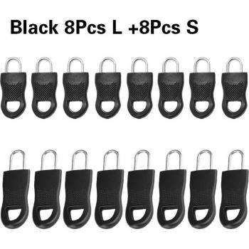 8/16pcs Suitcase Zipper Head and Puller for Clothing Organization