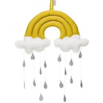 Raindrop Rainbow Nimbus Pillow