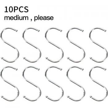 Support de rangement en forme de S, 10 pièces